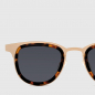 Preview: Komono Sunglasses Francis, Steel White Gold | Havanna, Lens solid smoke, detail